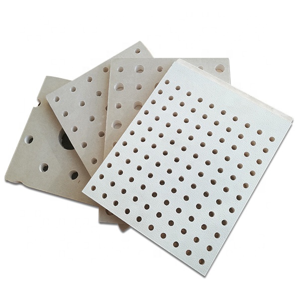 4*8feet Best Price Soundproof Acoustic Insulated Perforated Gypsum Boards With Square Holes For Office